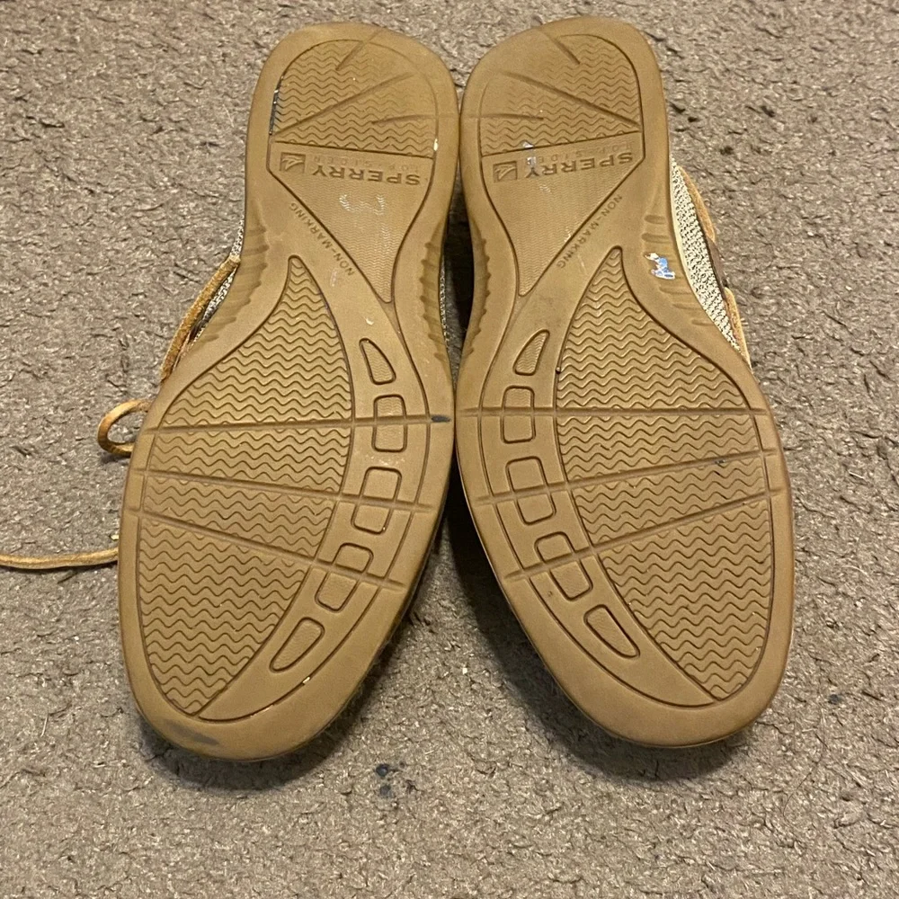 Womens Sperry Top-Sider Angelfish Tan Brown‎ Boat Shoes Size 7 STS90547